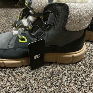 Sorel Gray and Tan Winter Boots